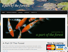 Tablet Screenshot of apartoftheforest.com